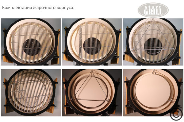 Керамический гриль SG PRO, 56 см / 22 дюйма (красный)