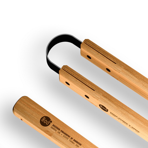 НАБОР ГРИЛЬМЕНА RED LINE  STAINLESS STEEL BBQ BAMBOO TOOLS SET