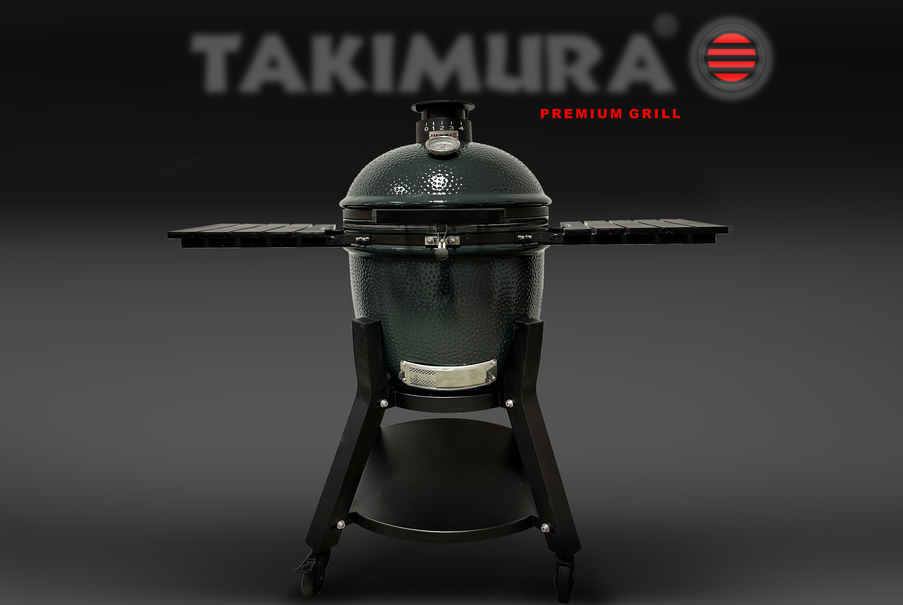 Керамический гриль Takimura 18 дюймов, графит