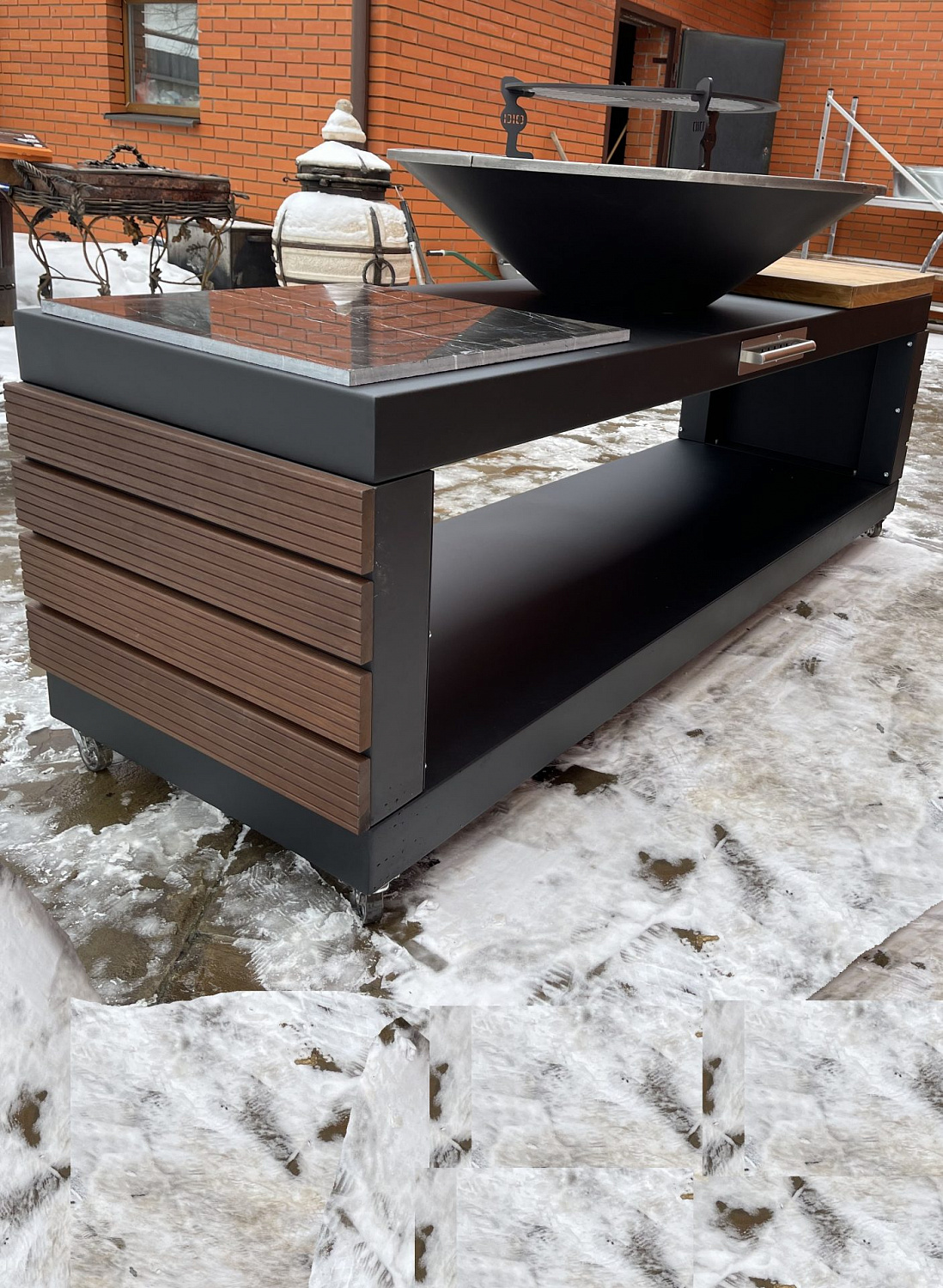 Гриль-очаг KITCHEN LONG 750мм